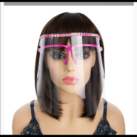 Protective Face Shield Blue Stone Reusable Glasses - Picture 4 of 9